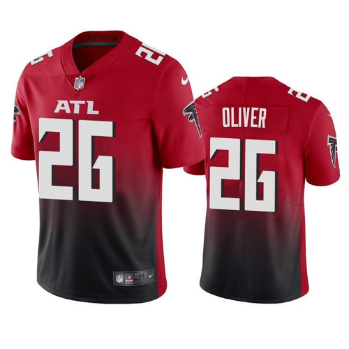 Atlanta Falcons Isaiah Oliver Red 2020 2nd Alternate Vapor Limited- Men's Jersey