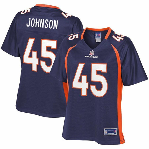 Alexander Johnson Denver Broncos NFL Pro Line Women's Alternate Player- Navy Jersey