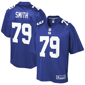 Eric Smith New York Giants NFL Pro Line Player- Royal Jersey