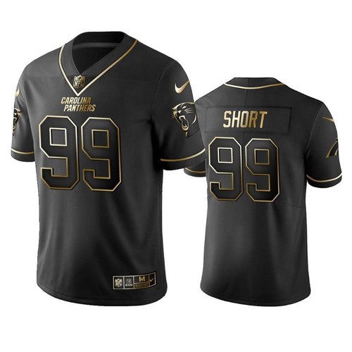 Carolina Panthers Kawann Short Black Golden Edition 2019 Vapor Untouchable Limited- Men's Jersey