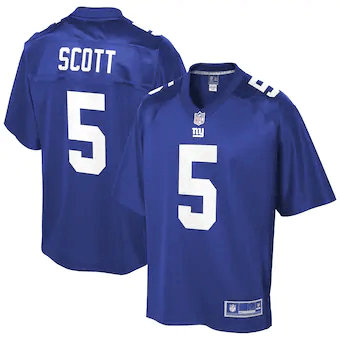 DaMari Scott New York Giants NFL Pro Line Player- Royal Jersey