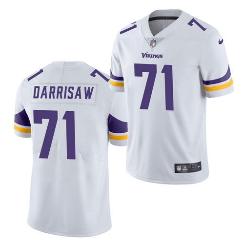 Christian Darrisaw Minnesota Vikings 2021 NFL Draft Vapor Limited- White Jersey
