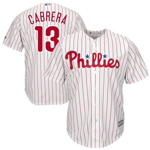 Asdrubal Cabrera Philadelphia Phillies Majestic Home Official Cool Base Player Jersey - White , MLB Jersey