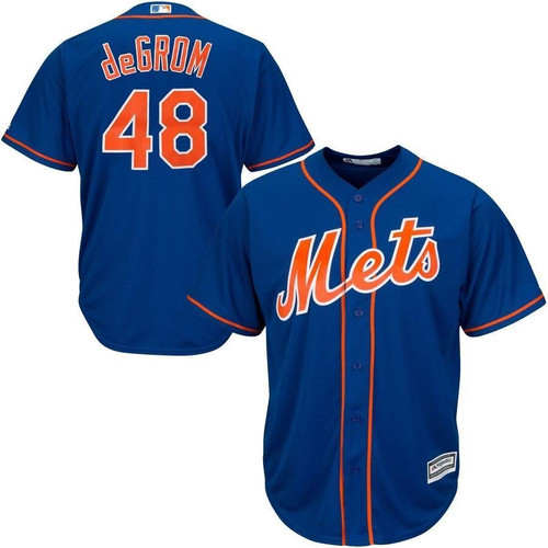 Jacob deGrom New York Mets Majestic Cool Base Player Jersey - Royal , MLB Jersey