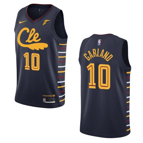 2019-20 Men's Cleveland Cavaliers #10 Darius Garland City Swingman Jersey - Navy , Basketball Jersey
