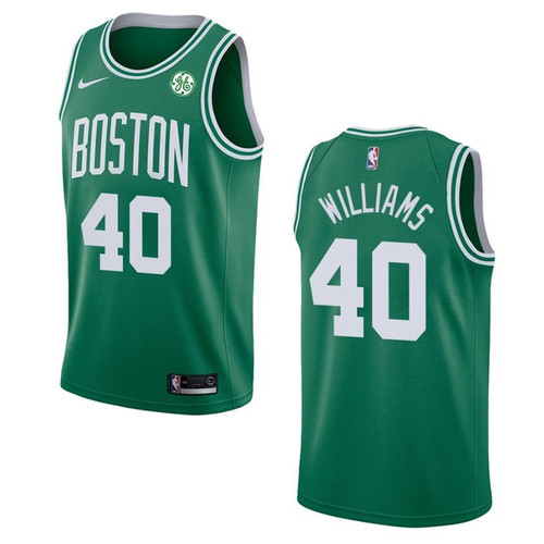 Men's Boston Celtics #40 Grant Williams Icon Swingman Jersey - Green , Basketball Jersey