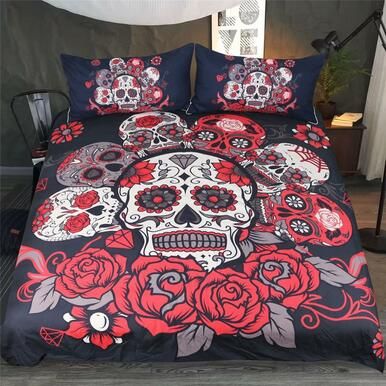 Red Rose Bedding Set 3D Printing , Comforter Set
