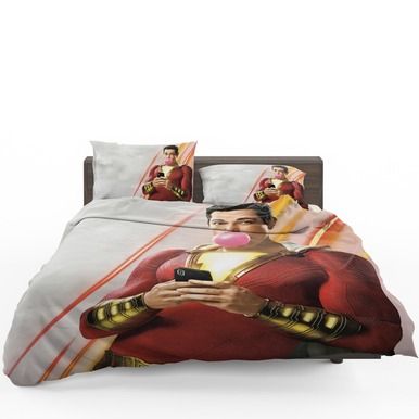Shazam Movie Bubble Gum Shazam Dc Comics Zachary Levi Bedding Set , Comforter Set