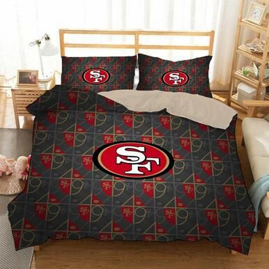 San Francisco 49Ers Nfl #6 Duvet Cover Quilt Cover Pillowcase Bedding Set Bed Linen Home Bedroom Decor , Comforter Set