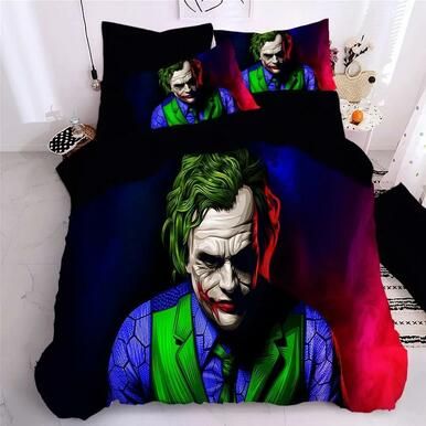 Joker Arthur Fleck Clown #10 Duvet Cover Quilt Cover Pillowcase Bedding Set Bed Linen , Comforter Set