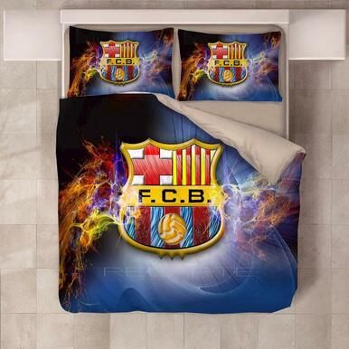 Messi Football F��Tbol Club Barcelona Fcb #8 Duvet Cover Quilt Cover Pillowcase Bedding Set Bed Linen Home Bedroom Decor , Comforter Set