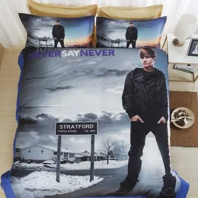 Justin Bieber #1 Duvet Cover Quilt Cover Pillowcase Bedding Set , Comforter Set