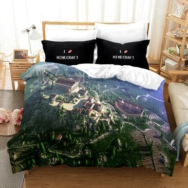 Minecraft #28 Duvet Cover Quilt Cover Pillowcase Bedding Set Bed Linen Home Bedroom Decor , Comforter Set