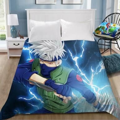 Naruto Uzumaki Naruto Hatake Kakashi  #34 Duvet Cover Quilt Cover Pillowcase Bedding Set Bed Linen Home Decor , Comforter Set