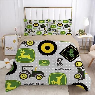 John Agriculture Tractor Deere #2 Duvet Cover Quilt Cover Pillowcase Bedding Set Bed Linen Home Bedroom Decor , Comforter Set
