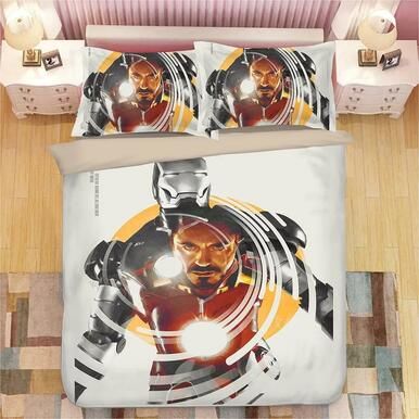 Iron Man Tony Stark #2 Duvet Cover Bedding Set Pillowcase , Comforter Set