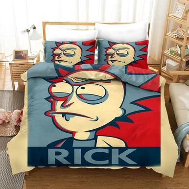 Rick And Morty Season 4 #18 Duvet Cover Quilt Cover Pillowcase Bedding Set Bed Linen Home Bedroom Decor , Comforter Set