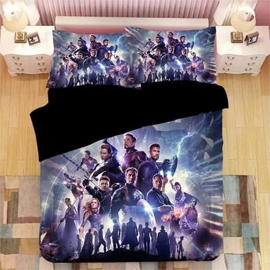 Avengers Endgame #2 Duvet Cover Quilt Cover Pillowcase Bedding Set Bed Linen Home Decor , Comforter Set