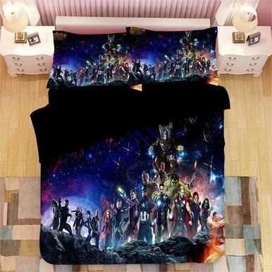 Avengers Endgame #4 Duvet Cover Quilt Cover Pillowcase Bedding Set Bed Linen Home Decor , Comforter Set
