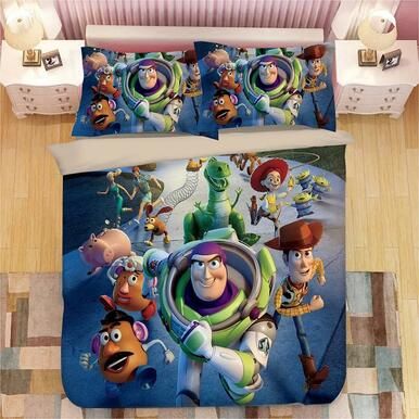 Toy Story Woody Forky #1 Duvet Cover Quilt Cover Pillowcase Bedding Set Bed Linen Home Bedroom Decor , Comforter Set