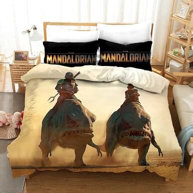 Star Wars The Mandalorian #8 Duvet Cover Quilt Cover Pillowcase Bedding Set Bed Linen Home Decor , Comforter Set