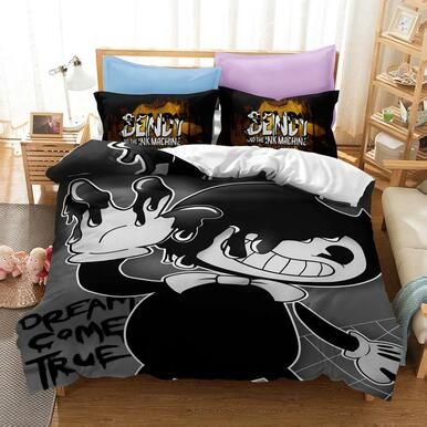 Bendy And The Ink Machine #25 Duvet Cover Quilt Cover Pillowcase Bedding Set Bed Linen Home Bedroom Decor , Comforter Set
