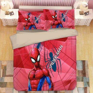 Avengers Spiderman #6 Duvet Cover Quilt Cover Pillowcase Bedding Set Bed Linen Home Decor , Comforter Set