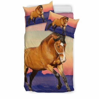 Amazing Belgian Horse Morning Print Bedding Sets , Comforter Set