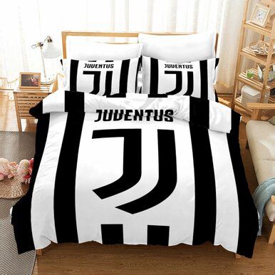 Juventus Cristiano Ronaldo Football Club #11 Duvet Cover Quilt Cover Pillowcase Bedding Set Home Bedroom Decor , Comforter Set