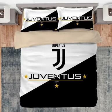 Juventus Cristiano Ronaldo Football Club #15 Duvet Cover Quilt Cover Pillowcase Bedding Set Home Bedroom Decor , Comforter Set