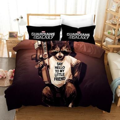 Guardians Of The Galaxy Groot Star Lord Rocket #10 Duvet Cover Quilt Cover Pillowcase Bedding Set Bed Linen , Comforter Set