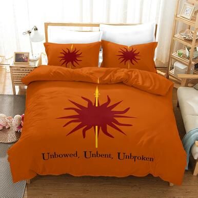 Game Of Thrones Unbowed Unbent Unbroken #31 Duvet Cover Quilt Cover Pillowcase Bedding Set Bed Linen Home Decor , Comforter Set