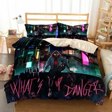 Spider-Man Into The Spider-Verse Miles Morales #35 Duvet Cover Quilt Cover Pillowcase Bedding Set , Comforter Set