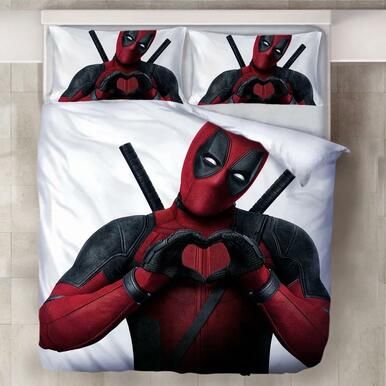 Deadpool X-Men #8 Duvet Cover Quilt Cover Pillowcase Bedding Set Bed Linen Home Decor , Comforter Set