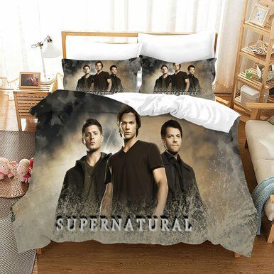 Supernatural Dean Sam Winchester #19 Duvet Cover Quilt Cover Pillowcase Bedding Set Bed Linen Home Decor , Comforter Set