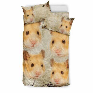 Amazing Golden Hamster Print Bedding Sets , Comforter Set