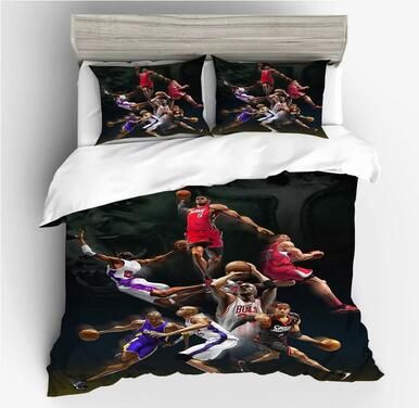 Basketball Players #2 Duvet Cover Quilt Cover Pillowcase Bedding Set Bed Linen Home Decor , Comforter Set