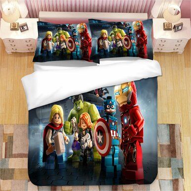 Lego Avengers Infinity War #3 Duvet Cover Quilt Cover Pillowcase Bedding Set Bed Linen Home Decor , Comforter Set