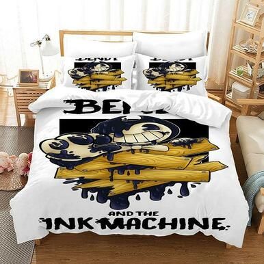 Bendy And The Ink Machine #50 Duvet Cover Quilt Cover Pillowcase Bedding Set Bed Linen Home Bedroom Decor , Comforter Set