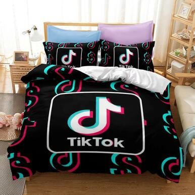 Tik Tok #7 Duvet Cover Quilt Cover Pillowcase Bedding Set Bed Linen Home Bedroom Decor , Comforter Set