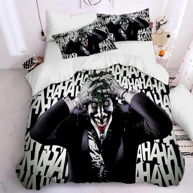Joker Arthur Fleck Clown #6 Duvet Cover Quilt Cover Pillowcase Bedding Set Bed Linen , Comforter Set