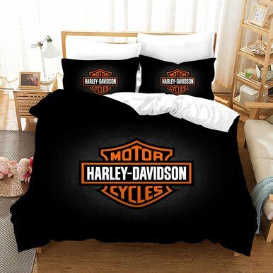 Harley Motor Davidson  #11 Duvet Cover Quilt Cover Pillowcase Bedding Set Bed Linen Home Bedroom Decor , Comforter Set