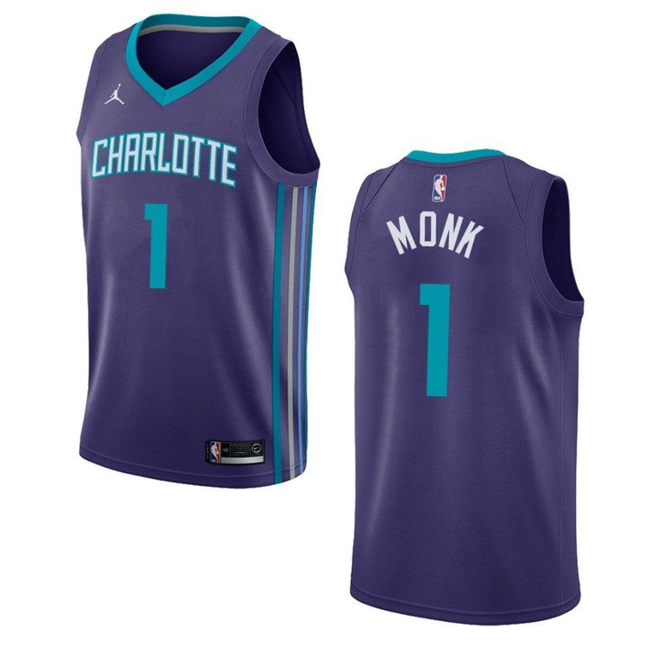 Men's Charlotte Hornets #1 Malik Monk Statement Swingman Jersey - Purple , Basketball Jersey