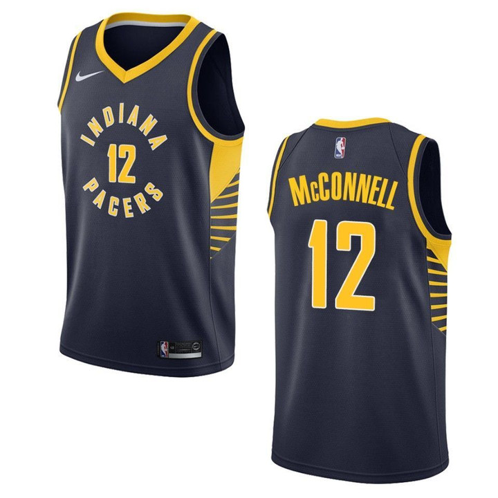 Men's Indiana Pacers #12 T.J. McConnell Icon Swingman Jersey - Navy , Basketball Jersey
