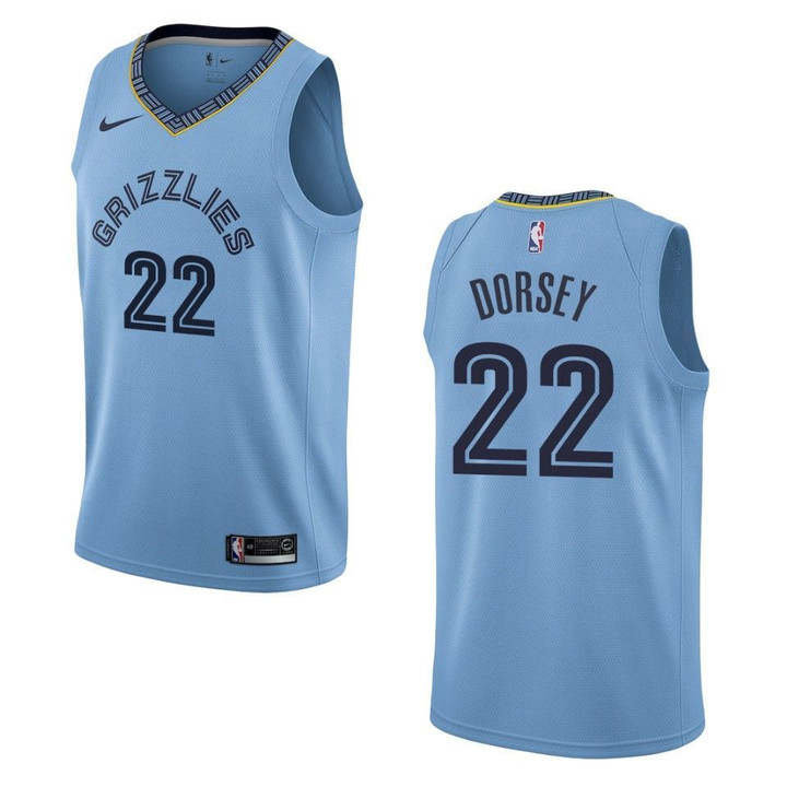 Men's Memphis Grizzlies #22 Tyler Dorsey Statement Swingman Jersey - Blue , Basketball Jersey