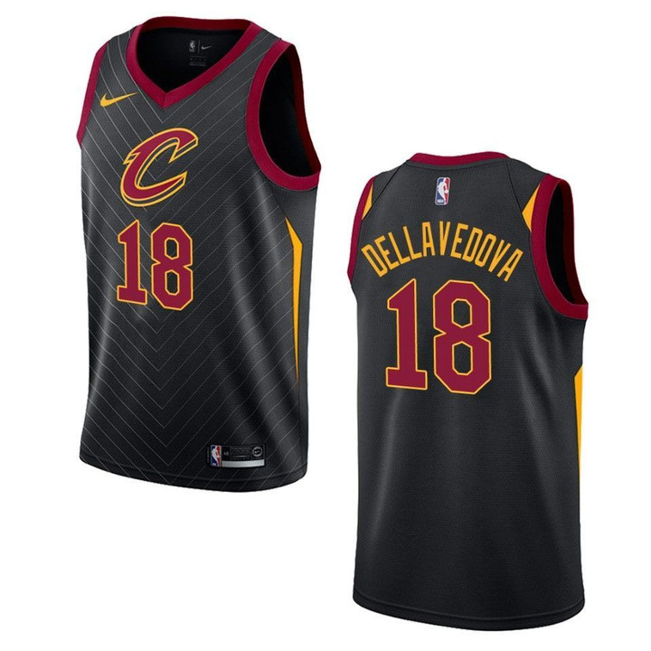 Men's Cleveland Cavaliers #18 Matthew Dellavedova Statement Swingman Jersey - Black , Basketball Jersey