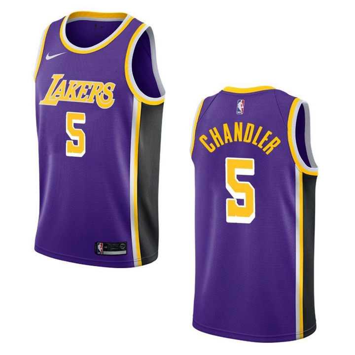 Men's Los Angeles Lakers #5 Tyson Chandler Statement Swingman Jersey - Purple , Basketball Jersey
