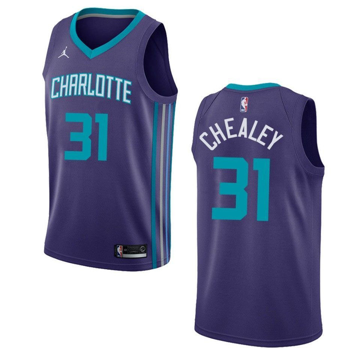 Men's Charlotte Hornets #31 Joe Chealey Statement Swingman Jersey - Purple , Basketball Jersey