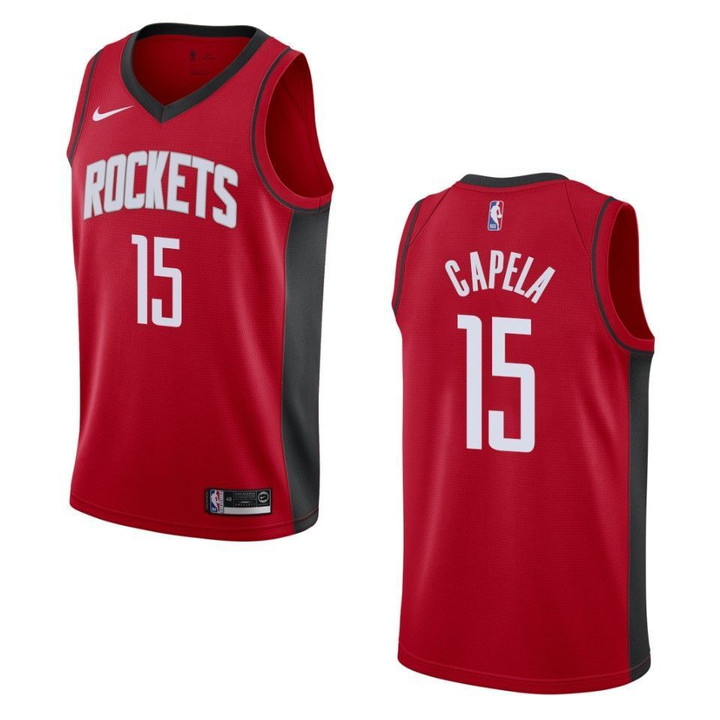 Men's 2019-20 Houston Rockets #15 Clint Capela Icon Swingman Jersey - Red , Basketball Jersey