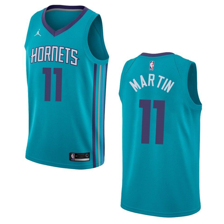 Men's Charlotte Hornets #11 Cody Martin Icon Swingman Jersey - Teal , Basketball Jersey